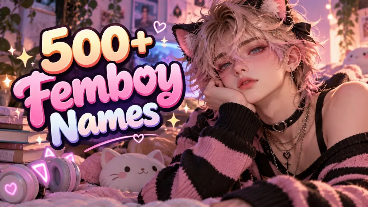 Femboy Names - Cute, Soft, Aesthetic & Unique Ideas