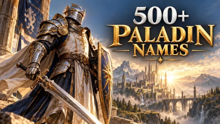 Paladin Names for D&D & Fantasy - Female, Funny, Cool & Powerful Ideas