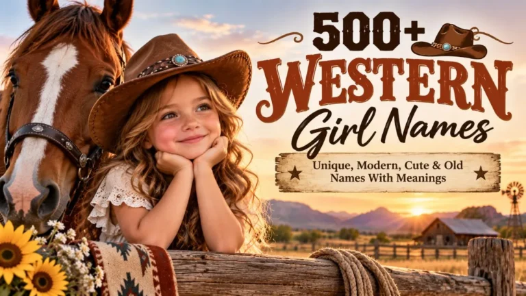 Western Girl Names - Unique, Modern, Cute & Old Names With Meanings
