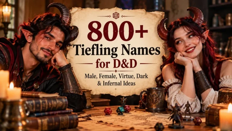 Tiefling Names for D&D Male, Female, Virtue, Dark & Infernal Ideas