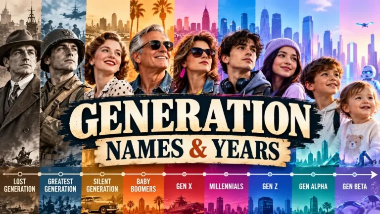 Generation Names and Years - Full List From the Lost Generation to Gen Beta