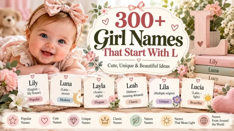 Girl Names That Start With L - Cute, Unique & Beautiful Ideas