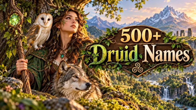Druid Names - Male, Female, Celtic & Fantasy Name Ideas
