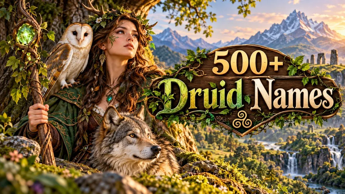 Druid Names - Male, Female, Celtic & Fantasy Name Ideas