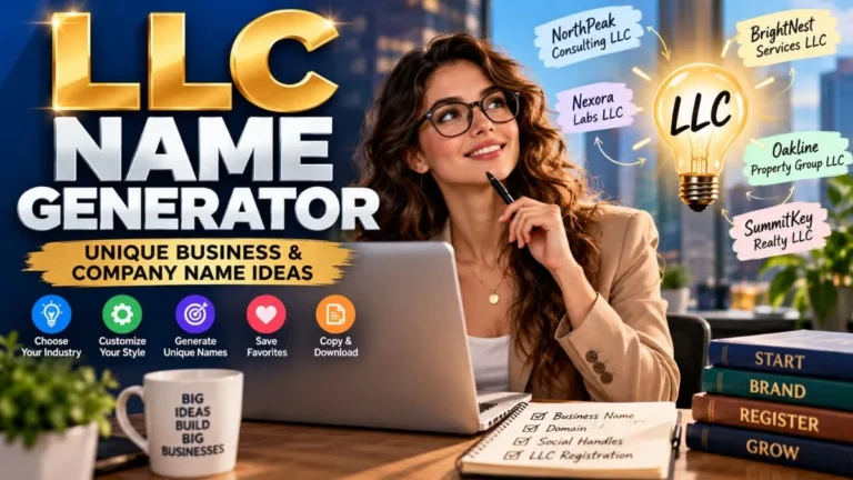 LLC Name Generator – Unique Business & Company Name Ideas